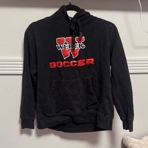 Black Soccer Hoodie for Men